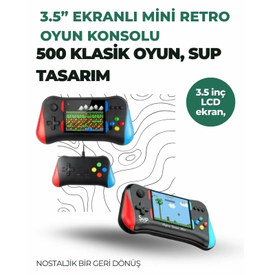 BFS 3.5 İnç Ekranlı Klasik Oyun Konsolu – 500 Dahili Oyun