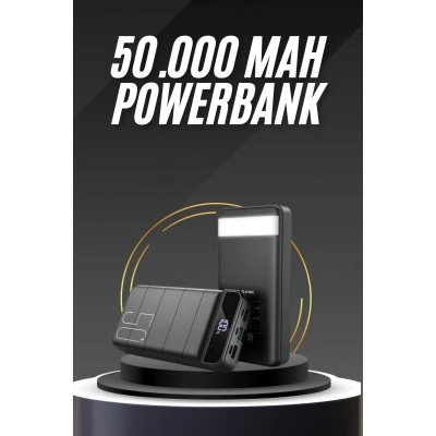 BFS 50.000 Mah Led Dijital Göstergeli USB Çıkışı Powerbank