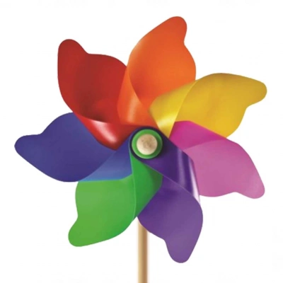 BFS   7 Kanat 30 cm Gök Kuşağı Rüzgar Gülü