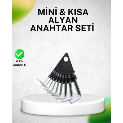 BFS 9 Parça Alyan Anahtar Seti Isıl İşlem Görmüş Dayanıklı Çelik