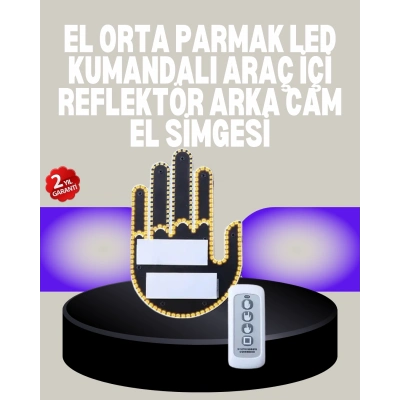 BFS A Kalite Uzaktan Kumandalı LED Park Uyarı Işığı El Figürlü Model