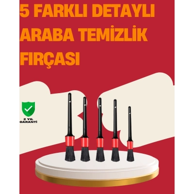 BFS Araç İçi Detaylı Temizlik Seti-Araba Jant ve İç Yüzey Temizlik Fırçaları