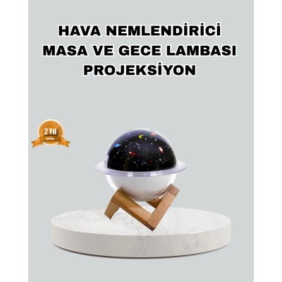 BFS Aromaterapili USB Hava Nemlendirici – Projeksiyon Işıklı, Sessiz ve Şık Tasarım