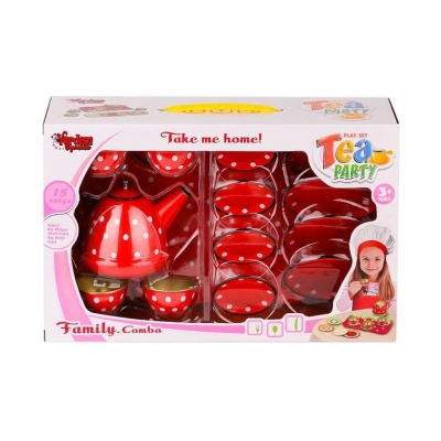 BFS   ATF-2020B-2020C Puantiyeli Metal Çay Seti 15 Parça -Vardem Oyuncak