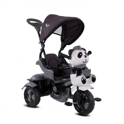 BFS   Babyhope 127A Little Panda 3 Tekerli Kontrollü Bisiklet (Pedli) Gri