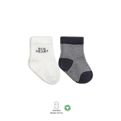 BFS   Bistyle Big Heart Penye Soket Çorap 2Li BS10117 Antrasit