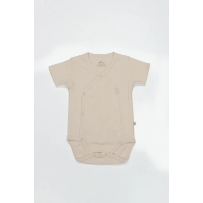 BFS  Bistyle Organik Natural Basic Style Kruvaze Yarım Kol Body BS17101 Bej
