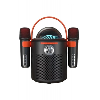 BFS Bluetooth Aile Parti Seti Kablosuz Çift Mikrofon 6 Ses Degıstırme Siyah