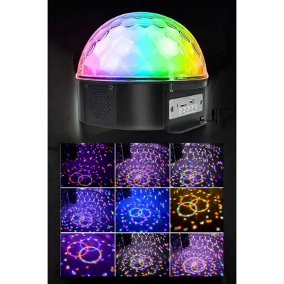 BFS Bluetooth ve Uzaktan Kumandalı Çok Renkli Masaüstü Disko Topu