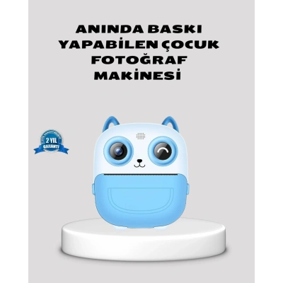 BFS Çocuklar İçin Dijital Kamera Termal Yazıcı 48MP Çift Kamera 1300mAh Batarya