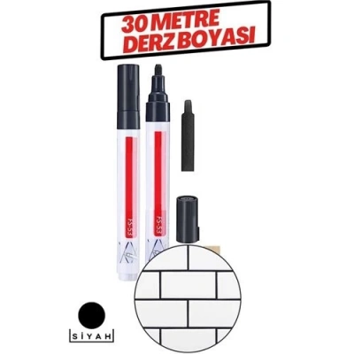 BFS  Derz Arası 30 Metre Boyama Rötüş Kalemi SİYAH