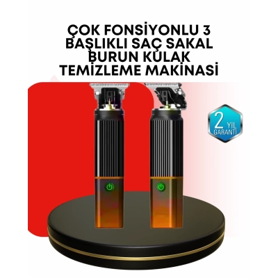 BFS Erkekler İçin Şarjlı 3’ü 1 Arada Trimmer Seti – Güçlü Motor, Sessiz Çalışma