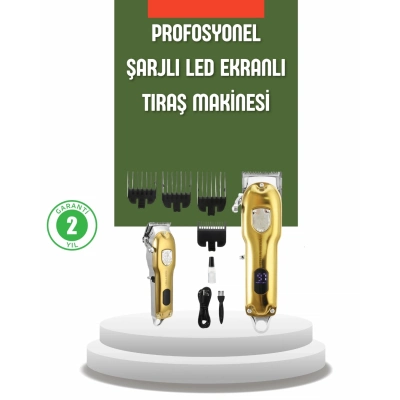 BFS Güçlü Motorlu LCD Ekranlı Şarjlı Tıraş ve Şekillendirme Makinesi