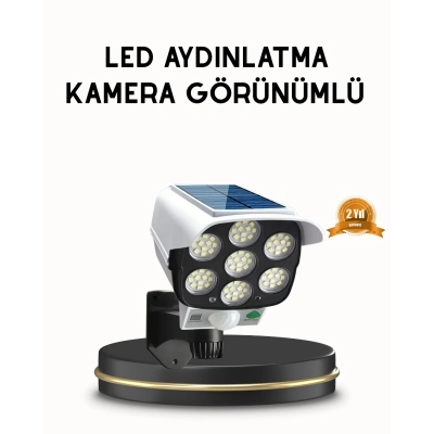 BFS Güneş Paneliyle Şarj Olan Hareket Sensörlü Dış Mekan Güvenlik Lambası Ayarlanabilir