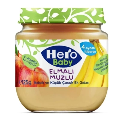 BFS Hero Baby Elmalı Muzlu Kavonoz Mama 125 Gr