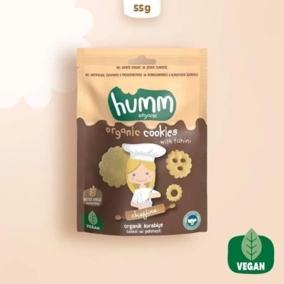 BFS   Humm Organik Tahinli ve Pekmezli Vegan Kurabiye 55 Gr