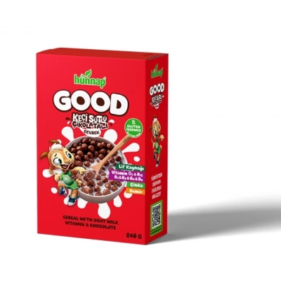 BFS  Hünnap Keçi Sütlü Çikolata ve Vitamin Tahıllı Glutensiz Gevrek 240 Gr