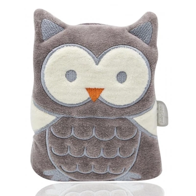 BFS     Kiraz Çekirdekli Baykuş Kadife Gaz Yastığı 366 Gri Baykuş