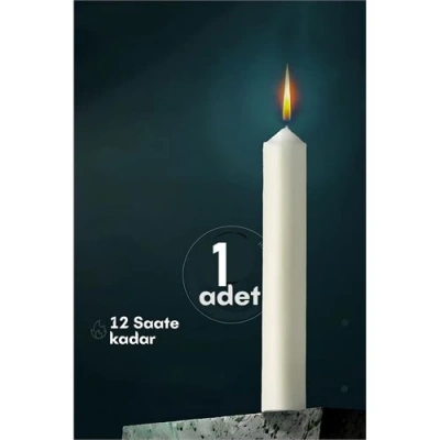 BFS Klasik Mum1 Adet - Kokusuz Mum