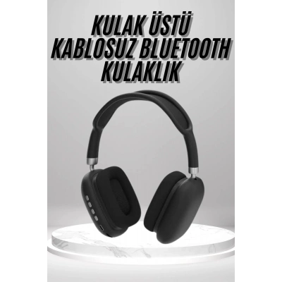 BFS Kulak Üstü Kablosuz Bluetooth Kulaklık Yumuşak Süngerli SD Kart Girişli