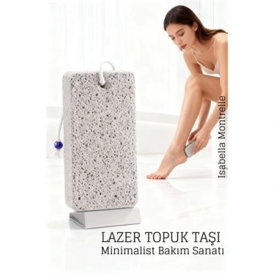 BFS Lazer Kesim Doğal Ponza Topuk Taşı – Ayak Bakımı İçin Profesyonel Cilt Temizleyici