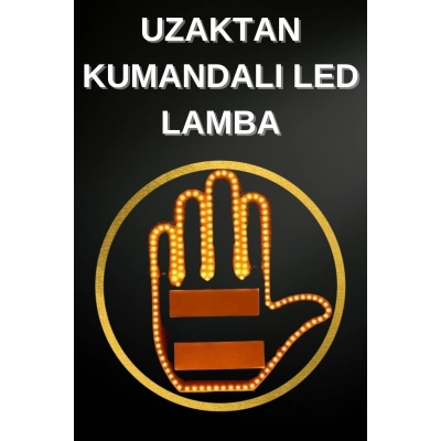 BFS Led Işık El İşareti Araç Camı İçin Uzaktan Kumandalı