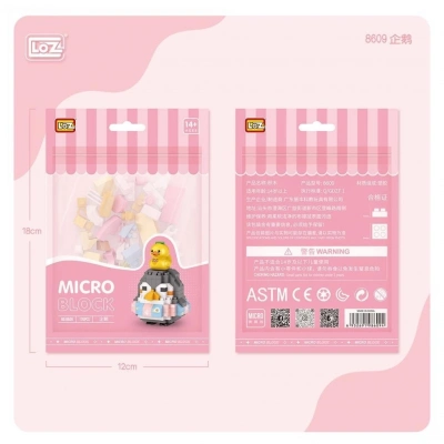 BFS   LZ8609 LOZ Penguen Blok Seti Mini Poşet -Vagon life