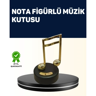 BFS Melodious Music Altın Nota Figürlü Müzik Kutusu