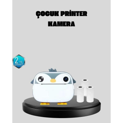 BFS Mini Çocuk Kamera Anında Baskı Özellikli HD Video Termal Yazıcılı