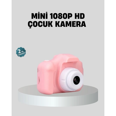 BFS Mini Dijital Çocuk Kamerası 8MP HD Ekranlı 1080P Video ve Şarjlı