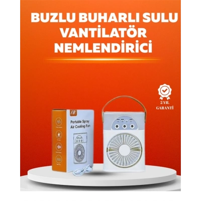 BFS Mini USB Klima Fan | 3 Kademeli Spreyli Hava Soğutucu, Taşınabilir