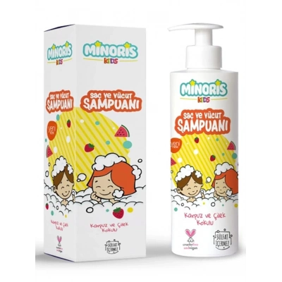 BFS   Minoris Kids Organik Saç ve Vücut Şampuanı 400ml