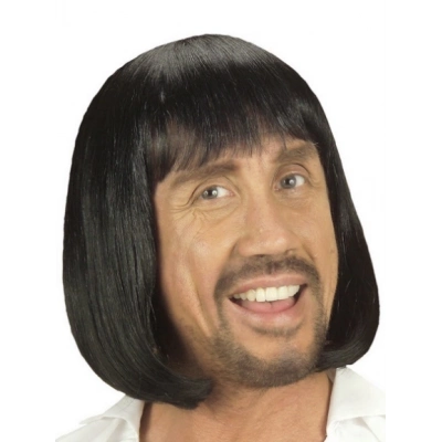 BFS Nessiworld  Siyah Renk Erkekler İçin Kısa Ortaçağ Peruğu