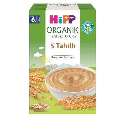 BFS    p Organik 5 Tahıllı Tahıl Bazlı Kaşık Maması 200 Gr