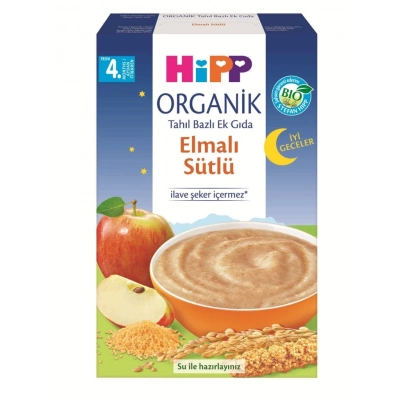 BFS    p Organik İyi Geceler Elmalı Sütlü Tahıl Bazlı Ek Gıda 250 Gr