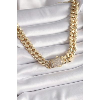 BFS Pirinç Gold Renk VIP Exclusive Seri Gurmet Model Kadın Kolye