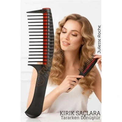 BFS Profesyonel Kırık Saç Temizleyici Tarak - Saç Bakım Krem Protein Dağıtıcı Tarak Bukle Tarağı