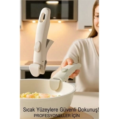 BFS  Profesyonel Kıskaçlı Tencere Tava Tutucu – Isıya Dayanıklı, Güvenli Kavrama