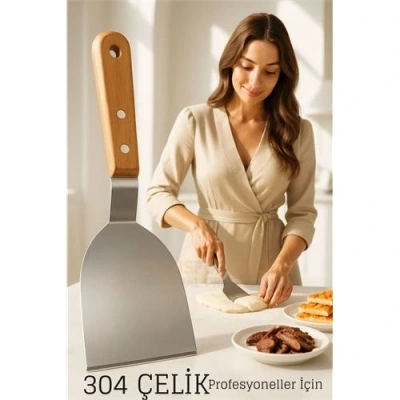 BFS Profesyonel Mutfak Spatulası- Hamur Börek Et Spatulası Profesyonel Şef Kalitesi