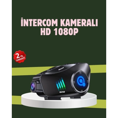 BFS Q28 Full HD Kameralı Motosiklet Kask Kulaklığı – 45 Saat Müzik, IPX6 Su Geçirmez