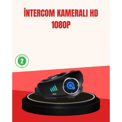 BFS Q28 Kameralı Motosiklet Kask Kulaklık Bluetooth 5.3 Su Geçirmez 1080P HD