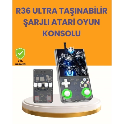 BFS R36 Ultra 64GB Retro Oyun Konsolu 10.000 Oyunlu Taşınabilir El Konsolu