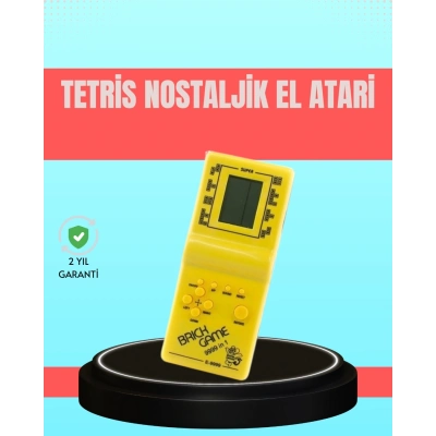 BFS Retro Tetris El Aterisi – Pil ile Çalışan Taşınabilir Mini Oyun Konsolu