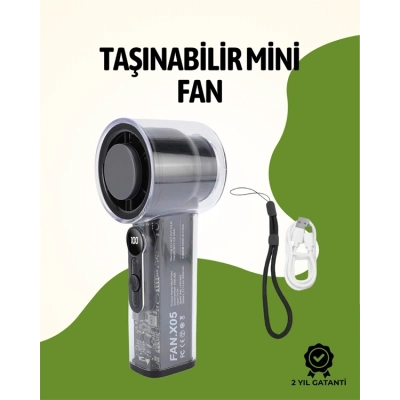 BFS Sessiz Çalışan Taşınabilir Fan | Dijital Göstergeli | 100 Kademeli Hız Ayarı