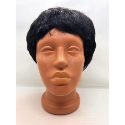 BFS   Siyah Renk Kısa Kesim İçi Astarlı Erkek Peruğu