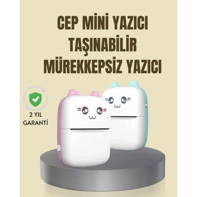 BFS Taşınabilir Mini Termal Yazıcı 200 DPI Bluetooth Bağlantılı