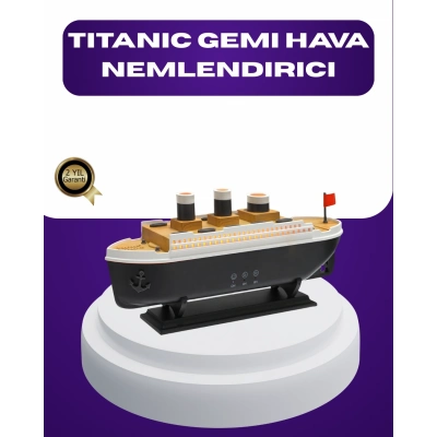 BFS Titanik Gemi Tasarımlı LED Işıklı Hava Nemlendirici Buhar Efektli Oda Difüzörü