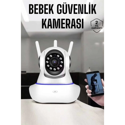 BFS Wifi Kamera Ev Kamerası Gece Görüşlü Kablosuz Bebek Izleme Kamerası