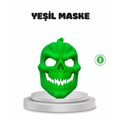 BFS Yeşil Maske Dekor Ev ve Parti Süsleme Ürünü
