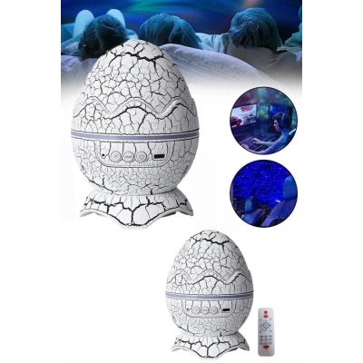 BFS Yumurta Görünümlü Masa ve Gece Lambası Renk Değiştirebilen Projektör